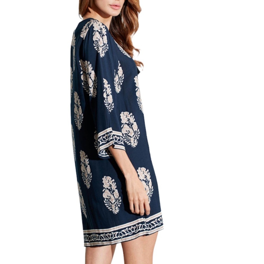 Kori On/Off Shoulder Fringe Mini Dress Size medium